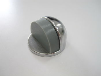 Round Door Stop (Low Base) Satin Chrome | Worldwide Hardware Pty Ltd